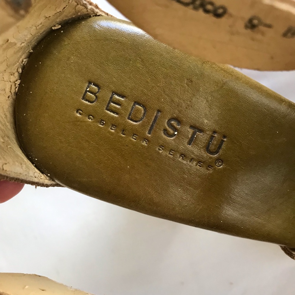 BEDSTU Genuine Leather Wooden Heels. SZ 9, NEW! - Picture 7 of 8